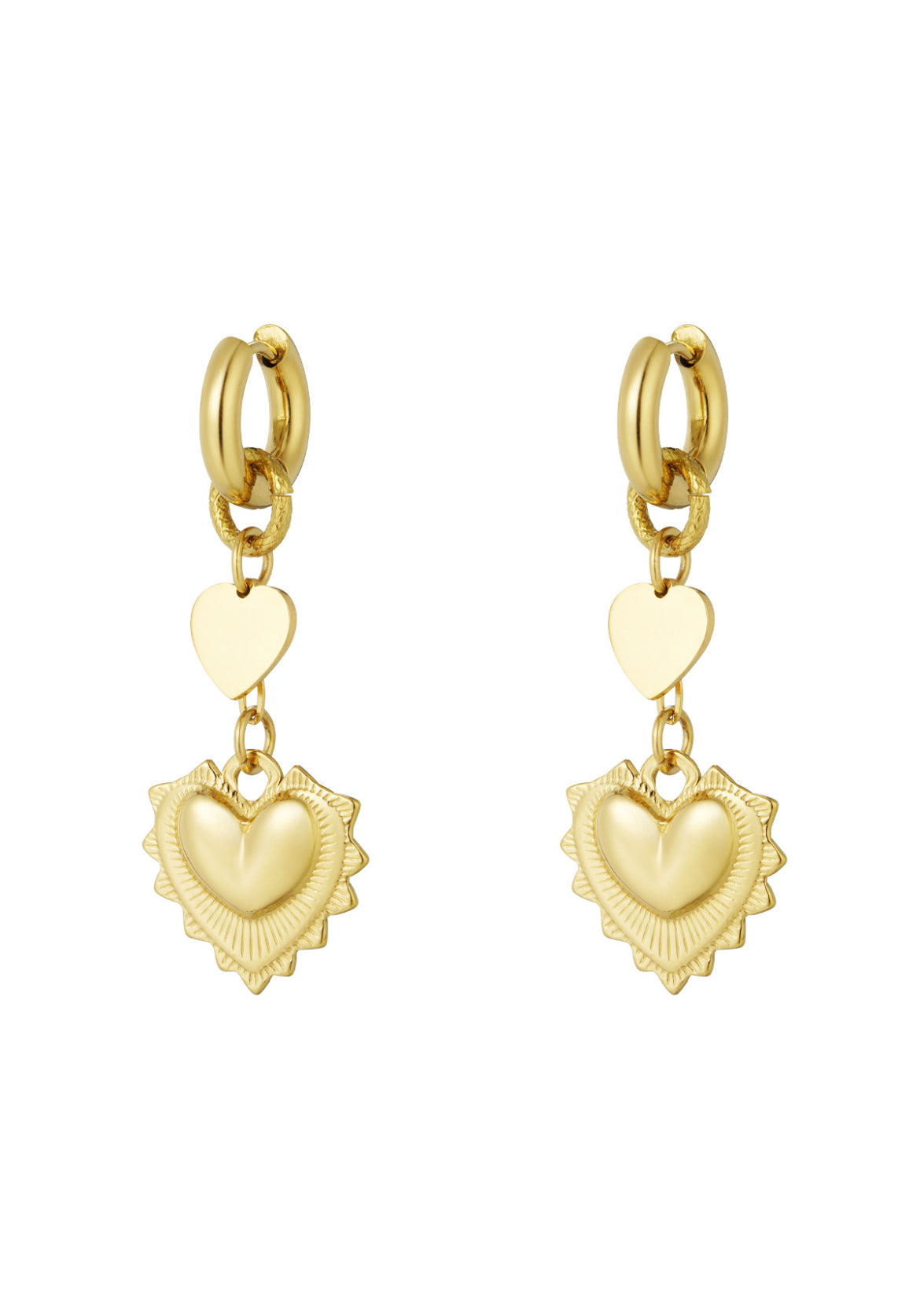 Oorbellen heart glow