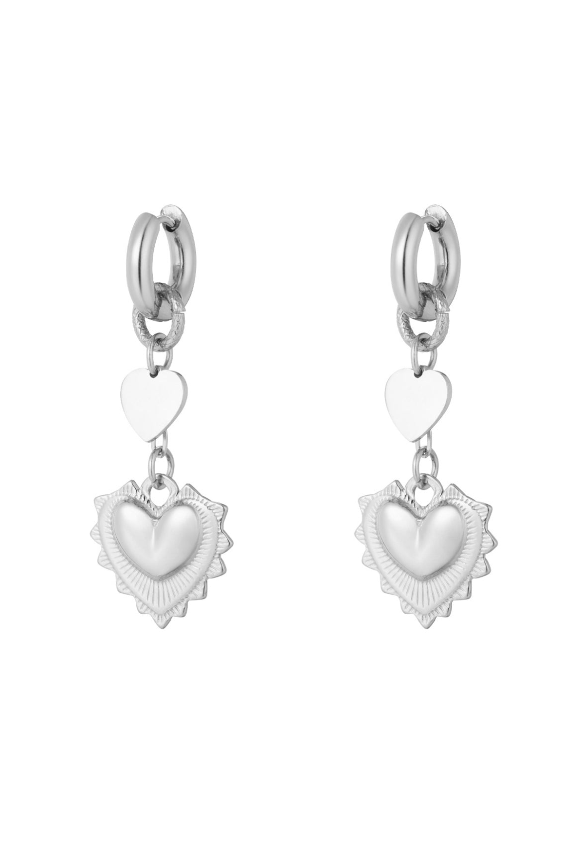 Oorbellen heart glow