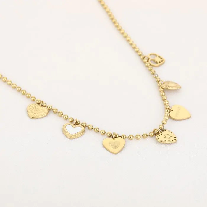 Hartjes bedels ketting