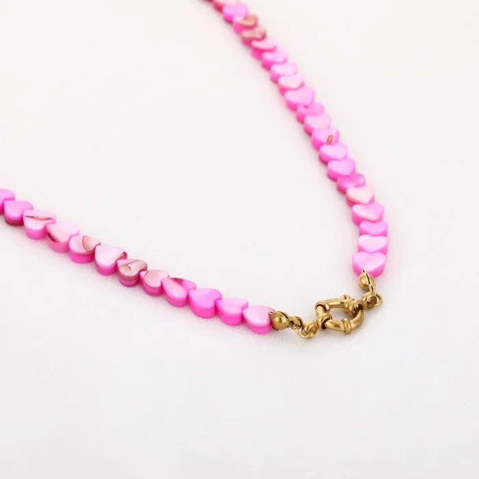 Zomer hartjes ketting