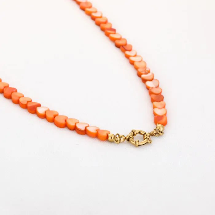 Zomer hartjes ketting