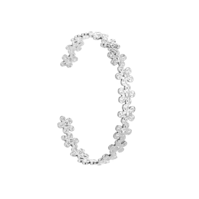 Bloemetjes bangle armband