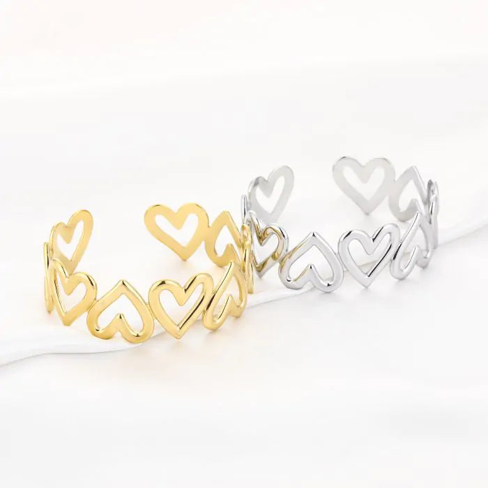 Hartjes bangle armband