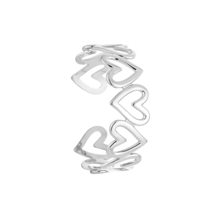 Hartjes bangle armband
