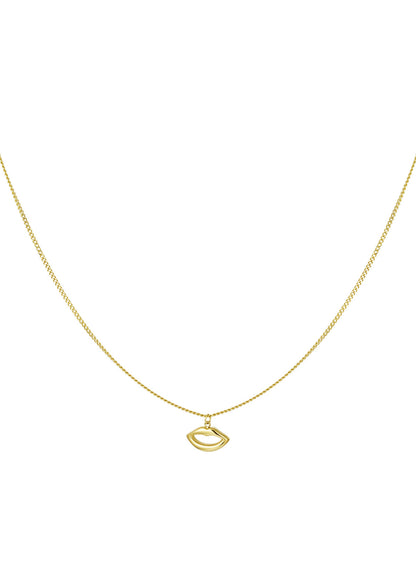 Simpele ketting met lippen bedel