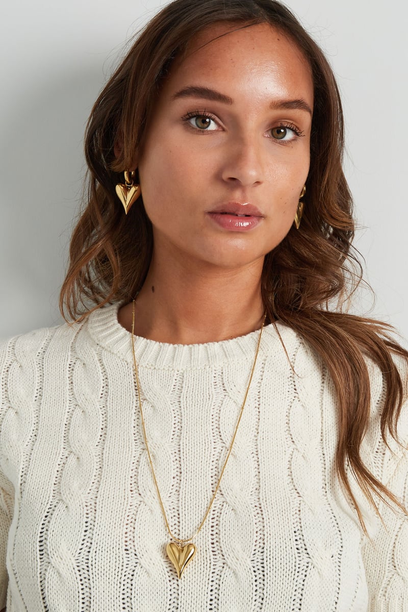 oorbellen met harthangers groot