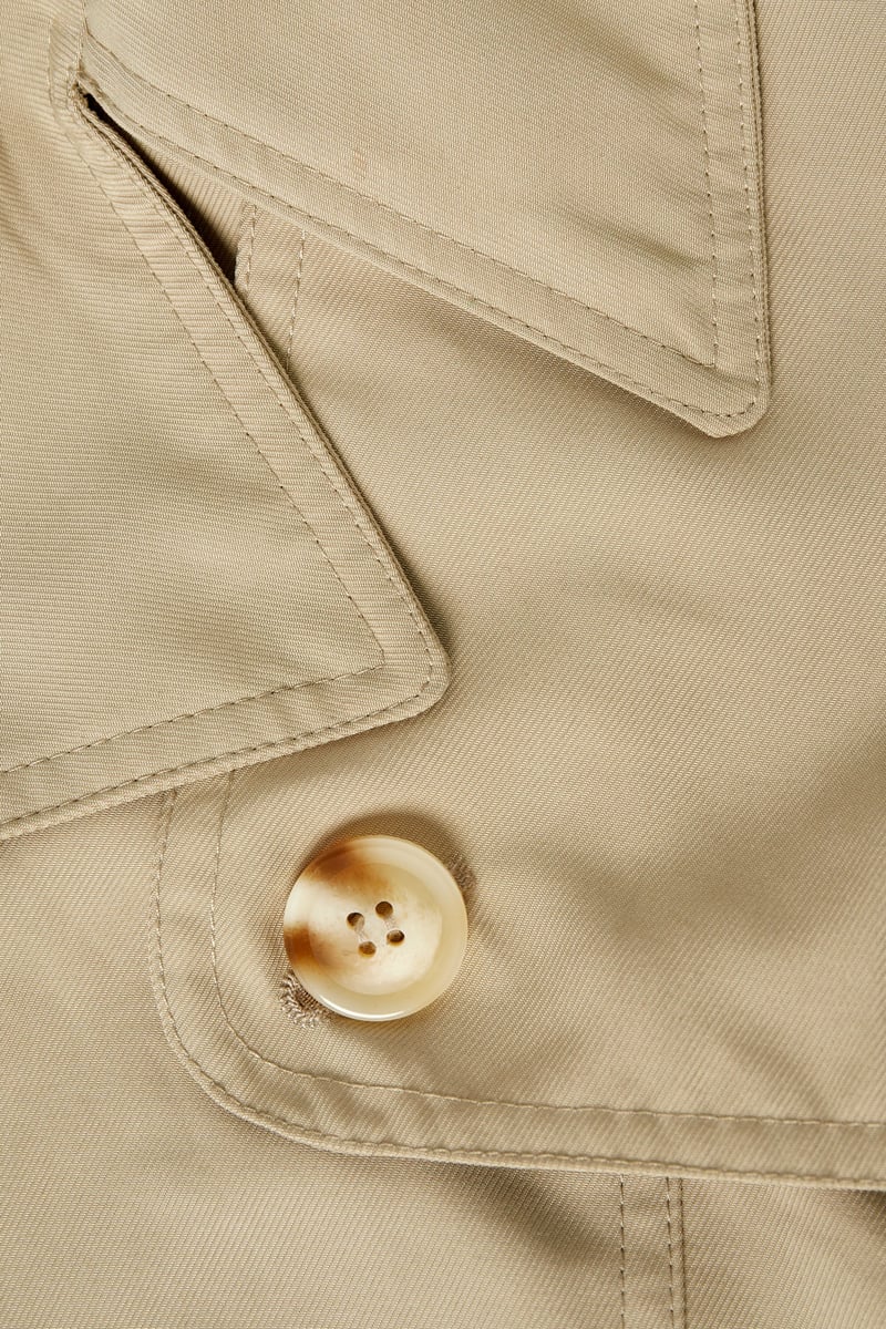 Lange basic trenchcoat - beige S