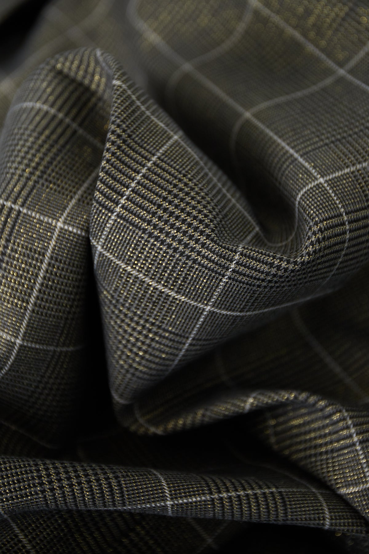 Polyestervezel Vrouwen Suit Set Conservatief Geruit Herfst/Winter