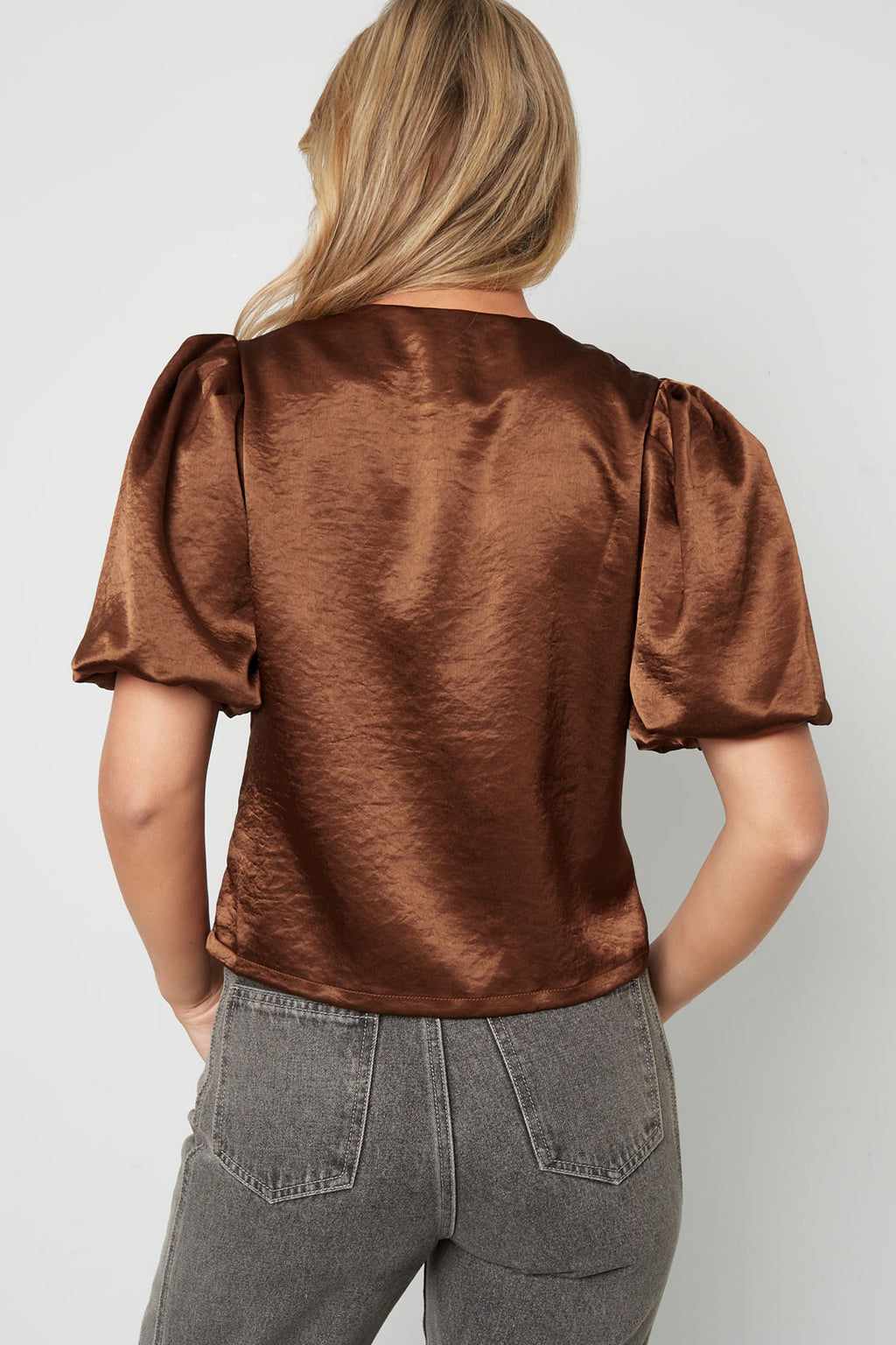 Statement top met pofmouwen