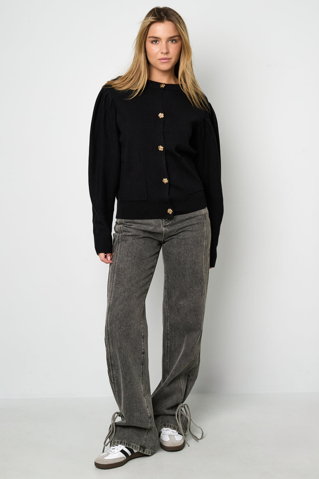 Gebreide Viscose Dames Cardigan Herfst/Winter Casual Solide Kleur