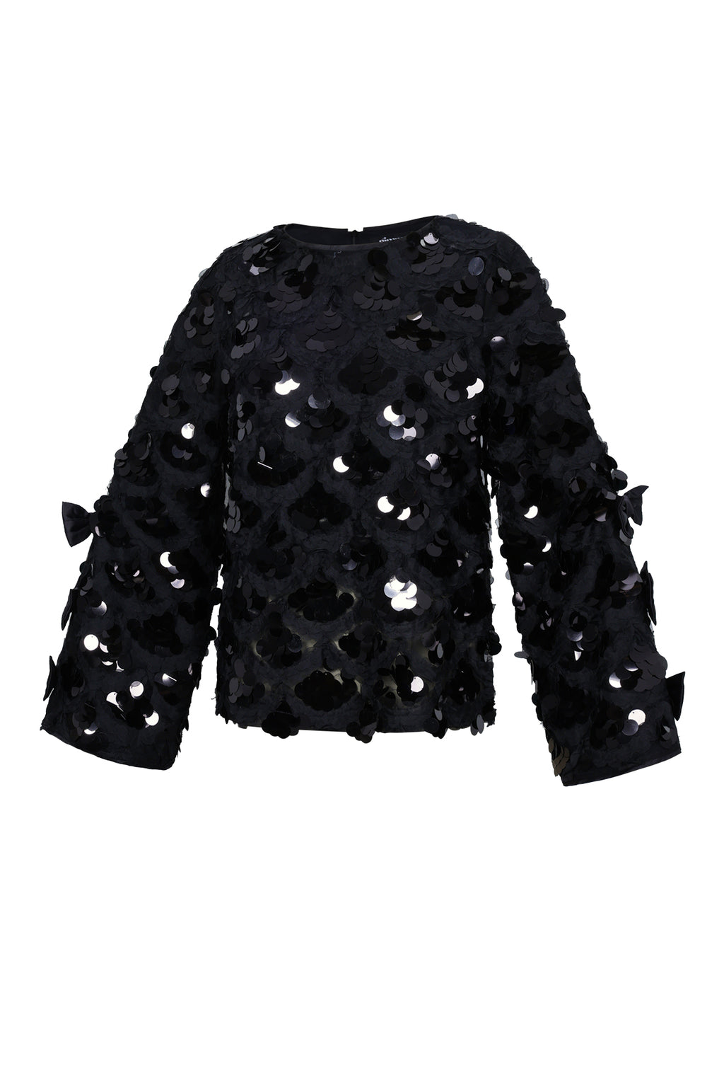 Polyestervezel (polyester) Tops met lange mouwen Pailletten Elegante herfst-/winterkleding
