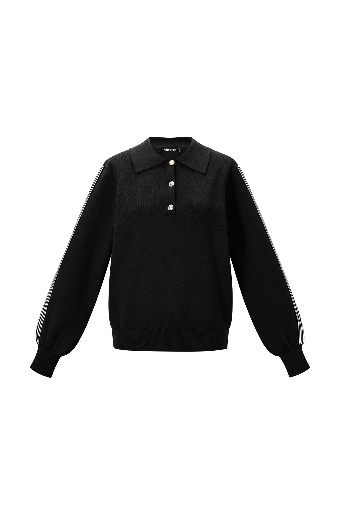 Gebreide trui met strepen