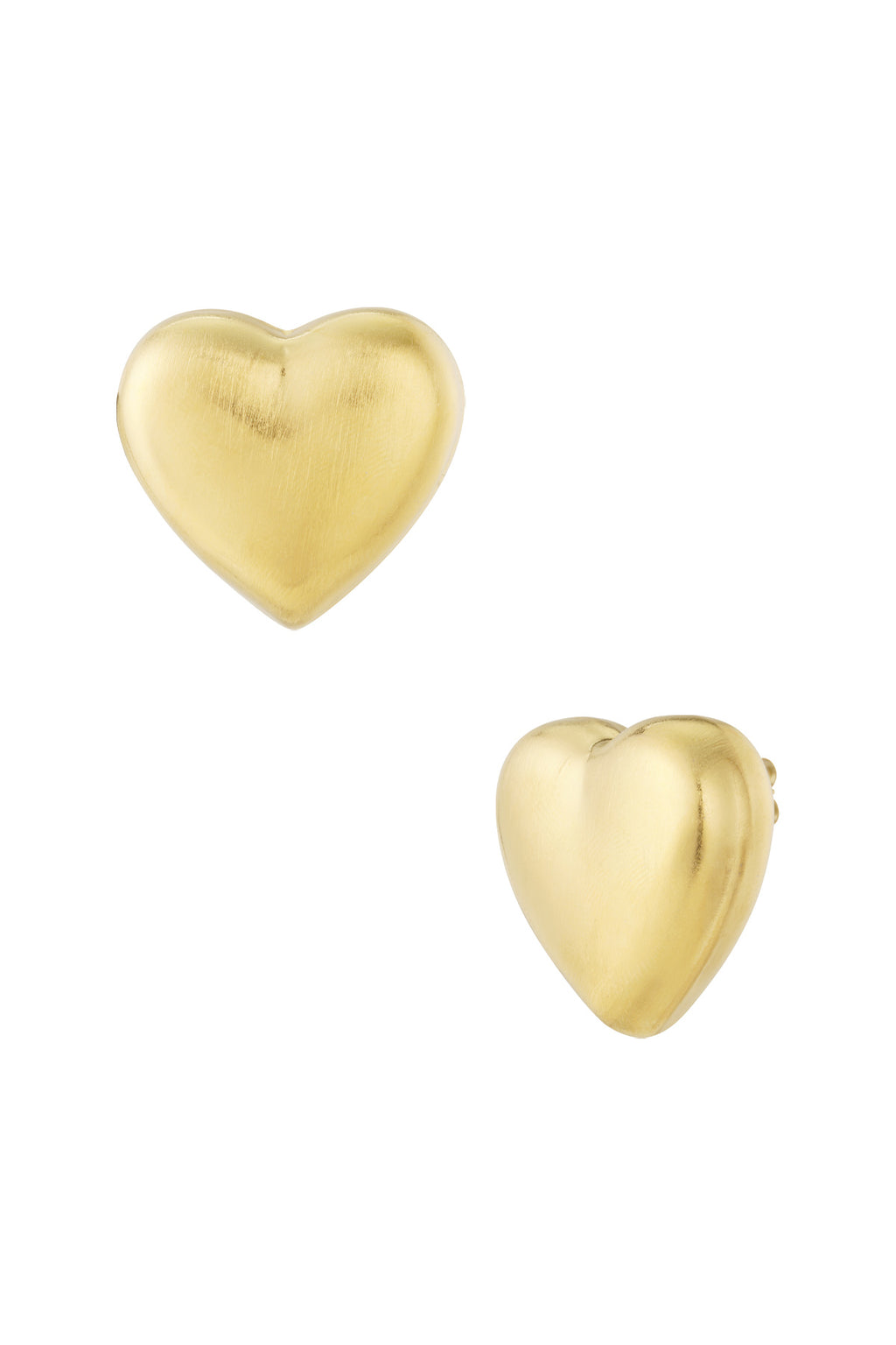 Zachte hartvormige oorbellen