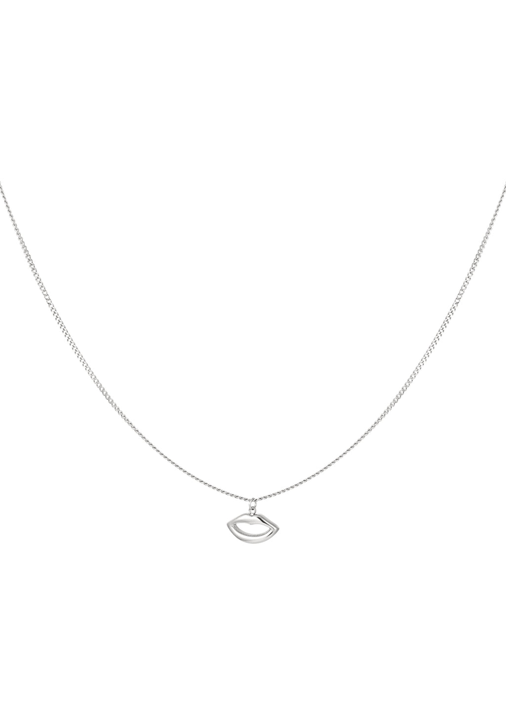 Simpele ketting met lippen bedel