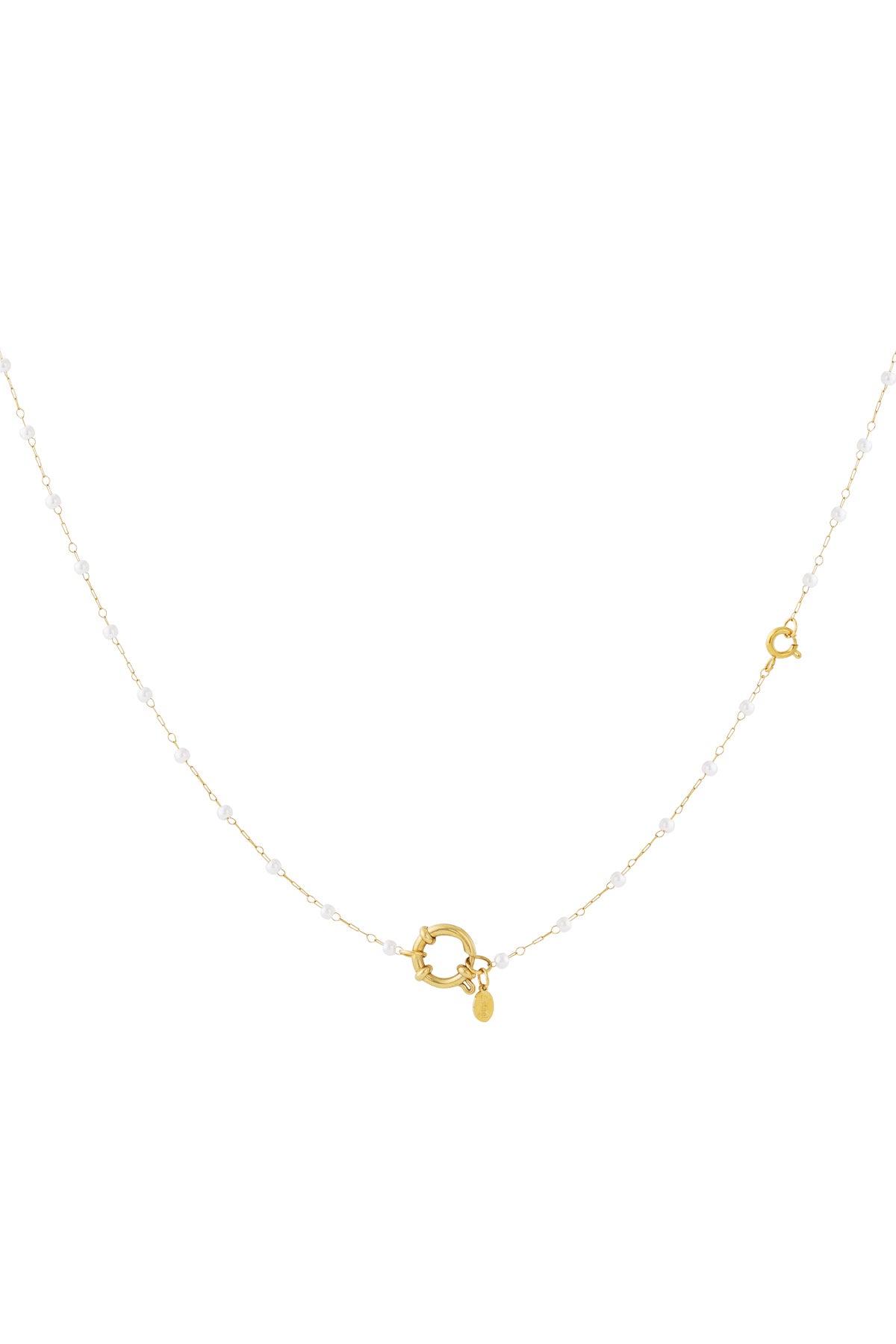 Slot met parelketting