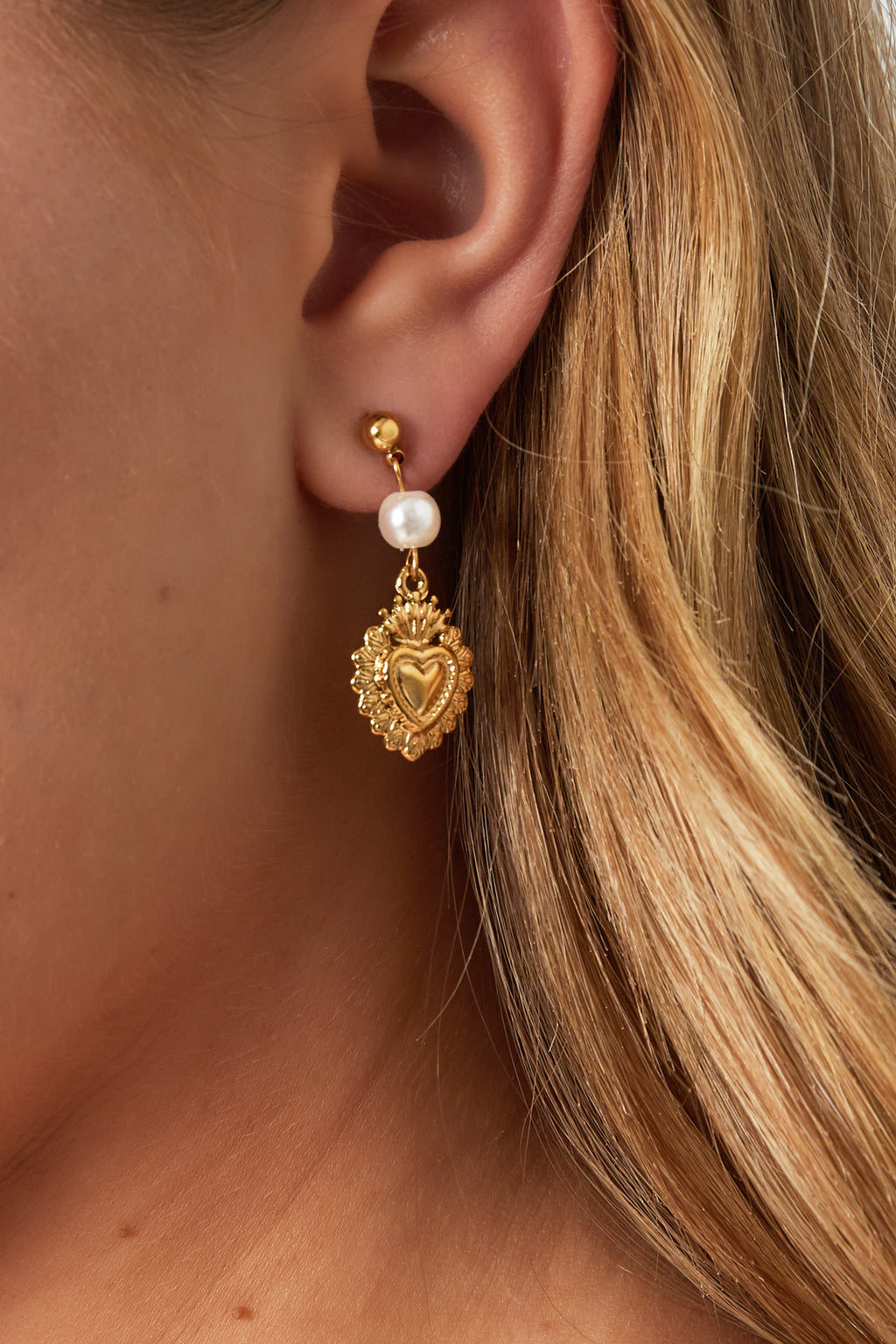 Koninklijke harten oorbellen