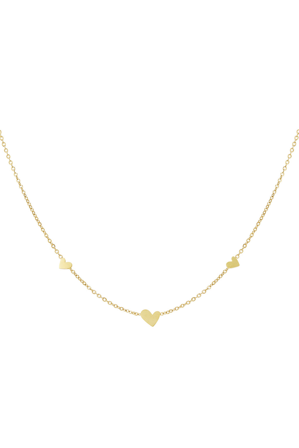 klasssieke ketting met hartjes