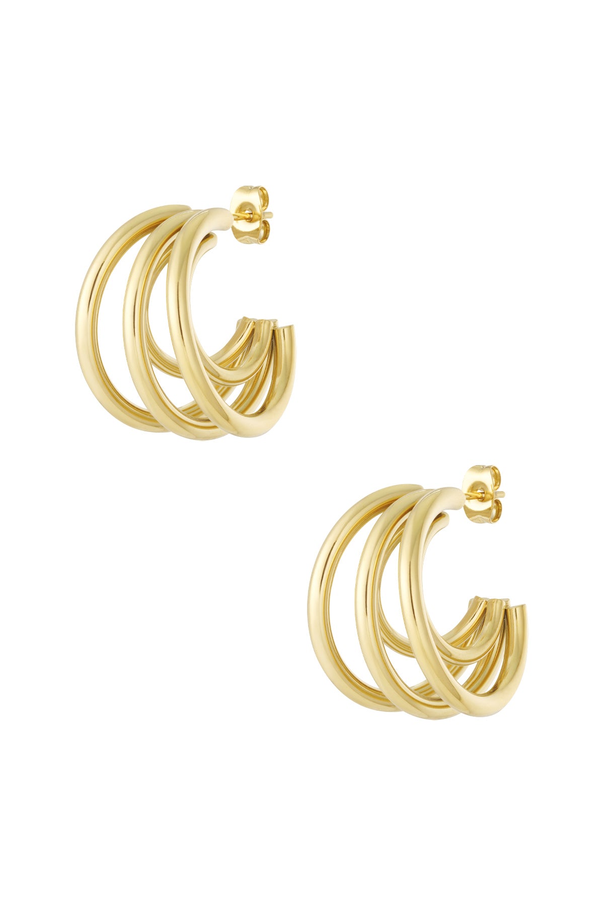 Oorbellen van roestvrij staal, geometrisch, casual, dagelijks, eenvoudig, serie, damessieraden