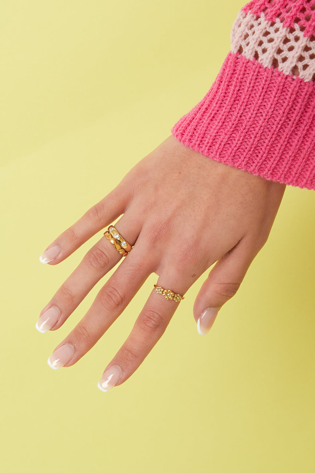 Statement ring met stenen