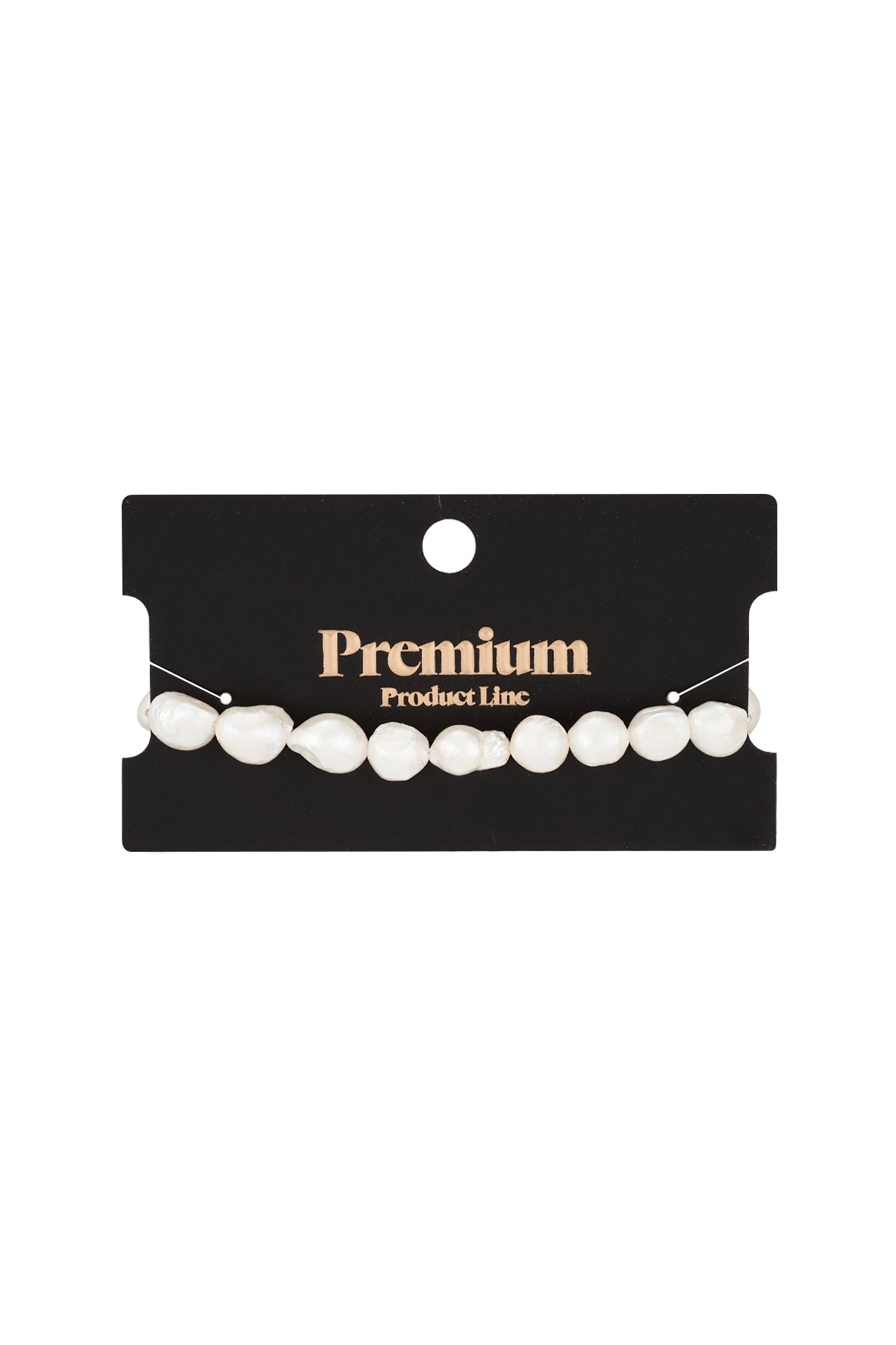 Armband parel hart sluiting Goud kleur Stainless Steel