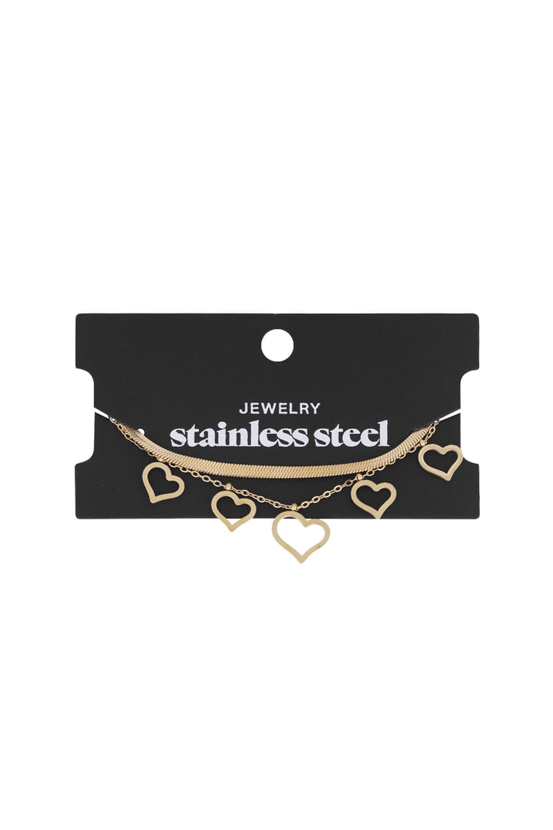 chunky heart armband