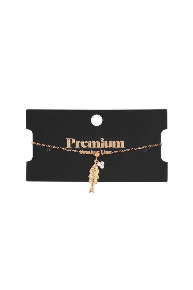 Fishy armband - goudkleur