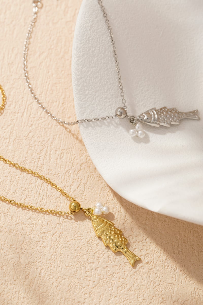 Fishy armband - goudkleur