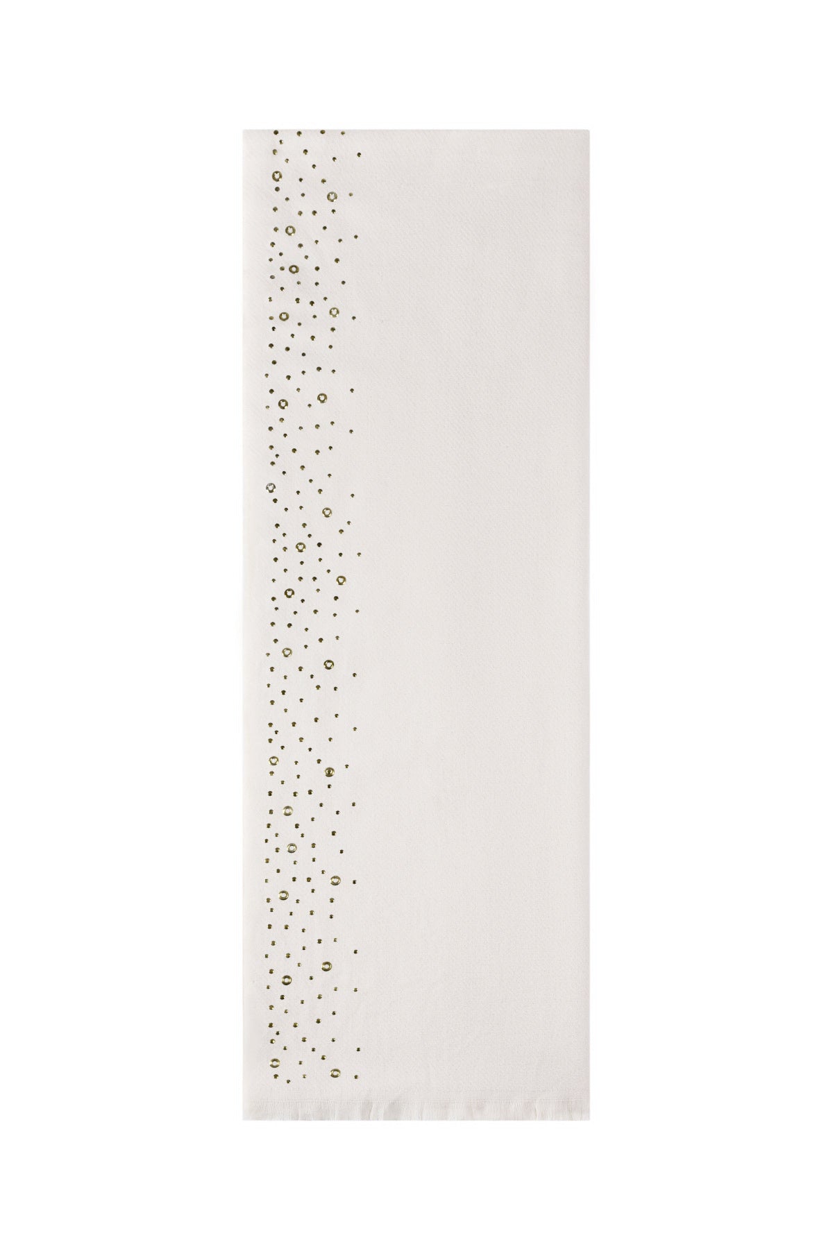 Wintersjaal met steentjes