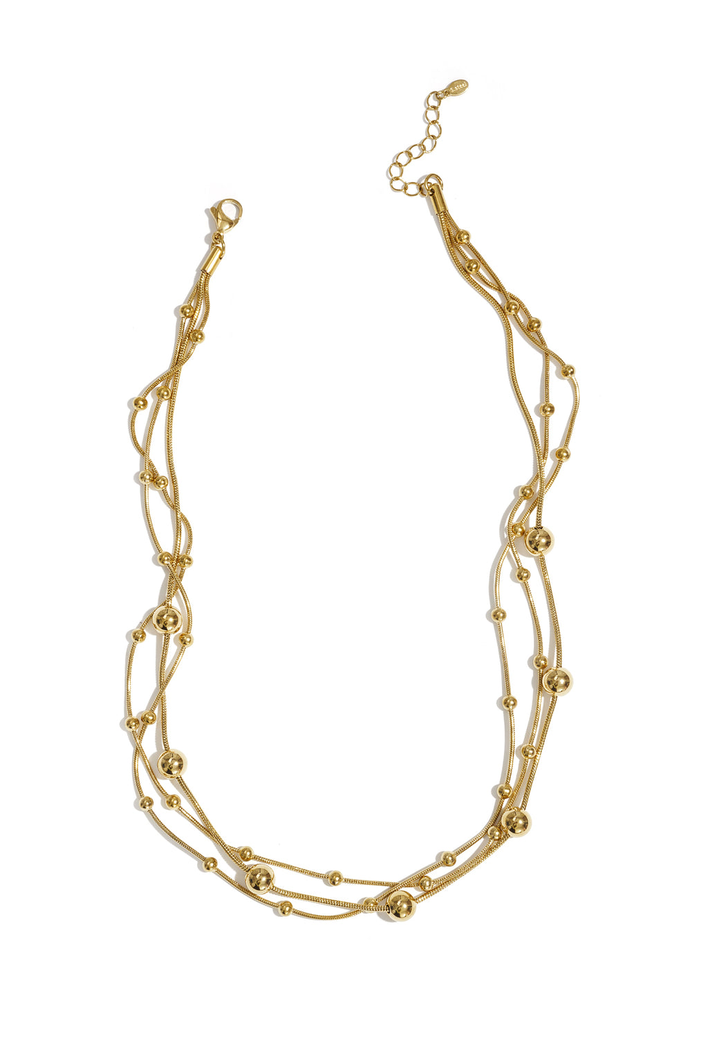 Gelaagde kettingen van roestvrij staal, Simple Daily Simple-serie, damessieraden