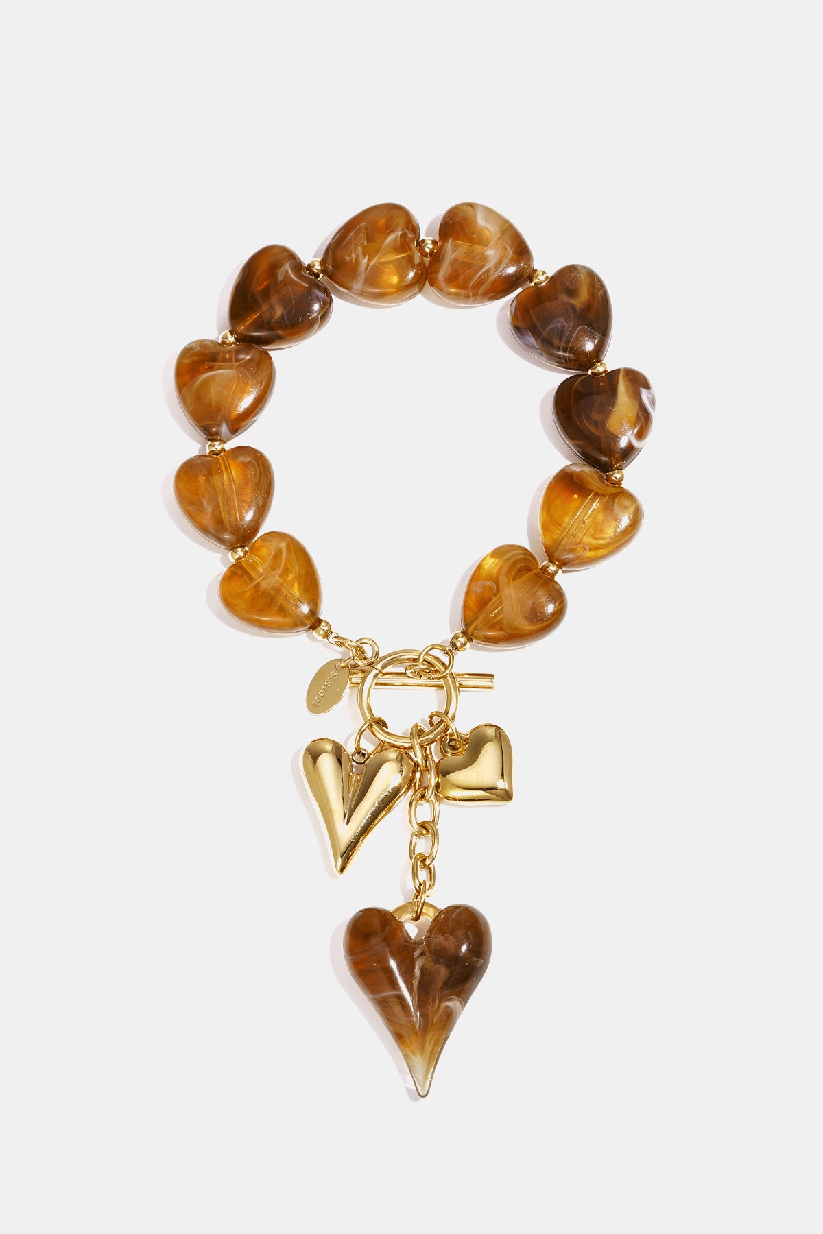 Acryl kralenarmbanden met hartjesmotief, casual, geschikt voor feestjes en Romantische gelegenheden, dames sieraden