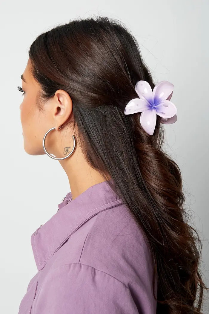 Haarclip met gradiëntbloem Hawaii love