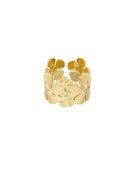 Statement ring bloem