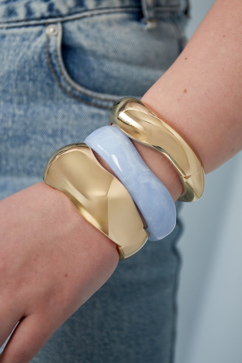 Gouden sway armband
