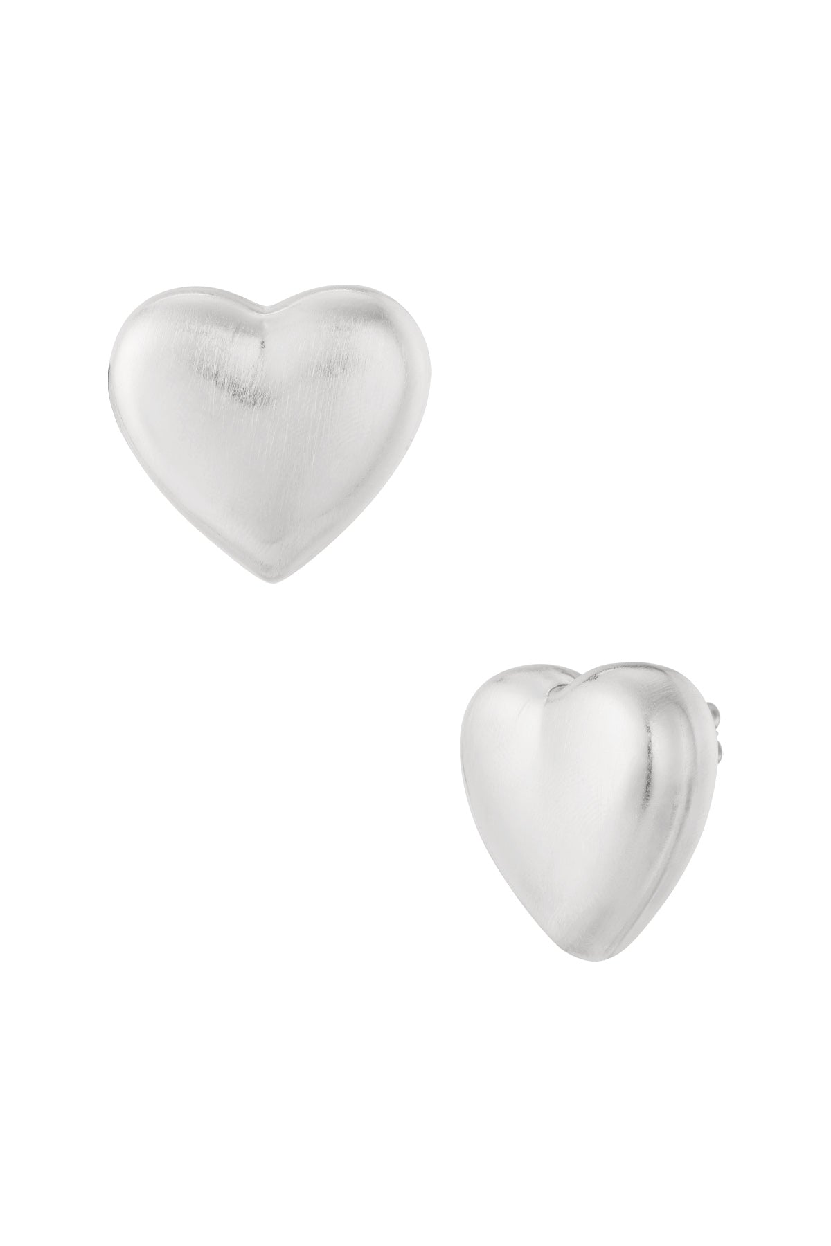 Zachte hartvormige oorbellen