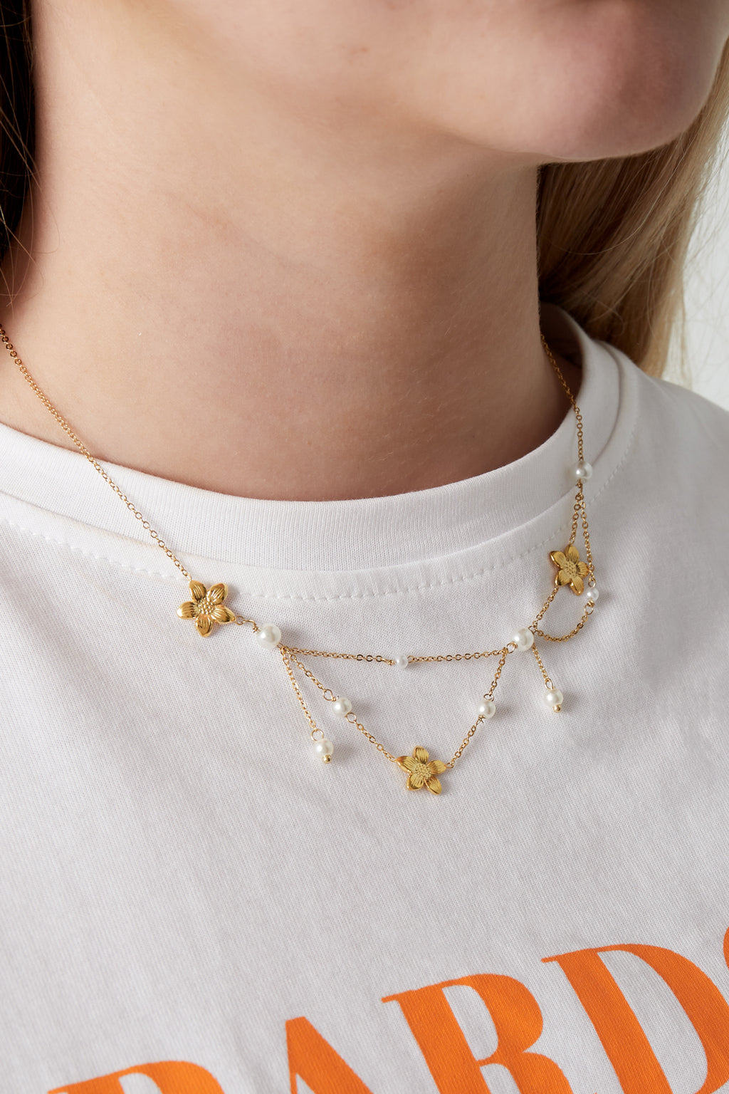 Dubbele problemen bloem ketting