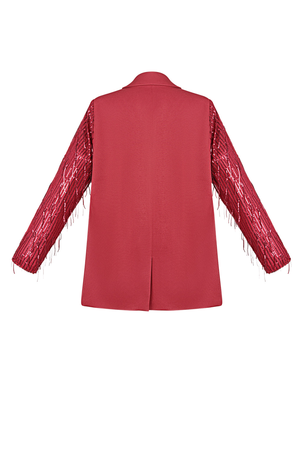 Polyester Vrouwen Jas Met Fransjes Mouw Ontwerp