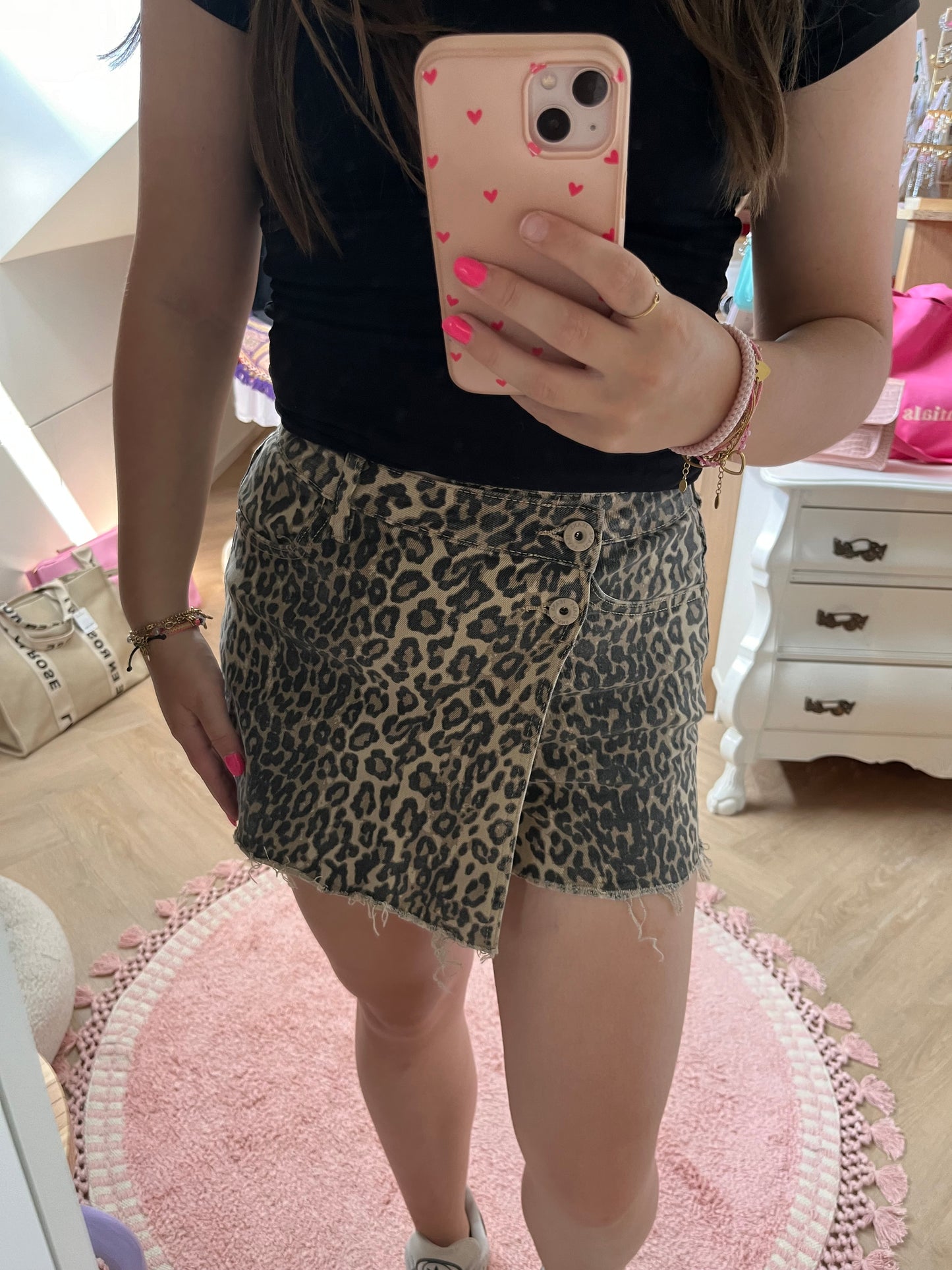 Amber skort - leopard