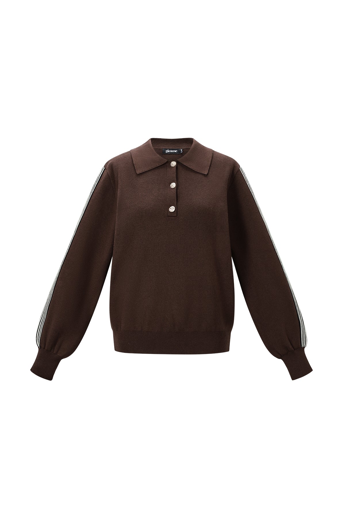 Gebreide trui met strepen