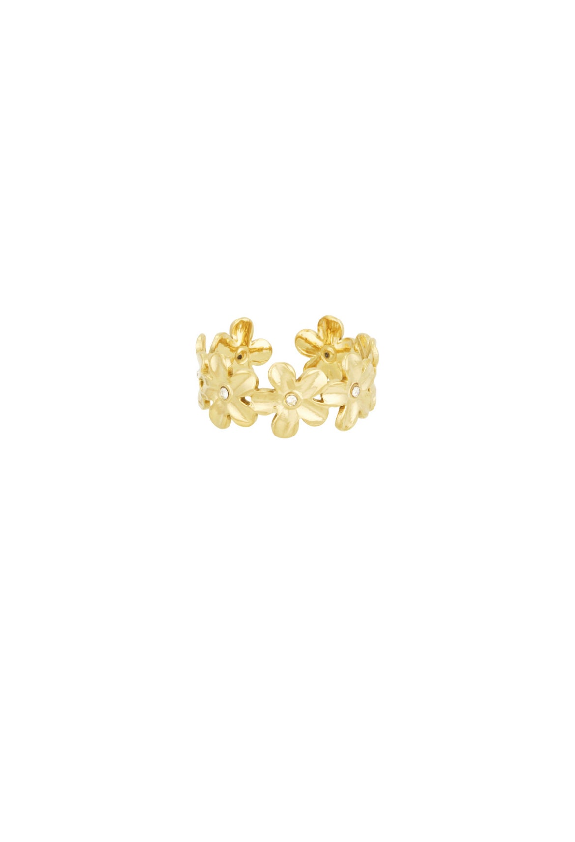 Infinite flowers ring - goud