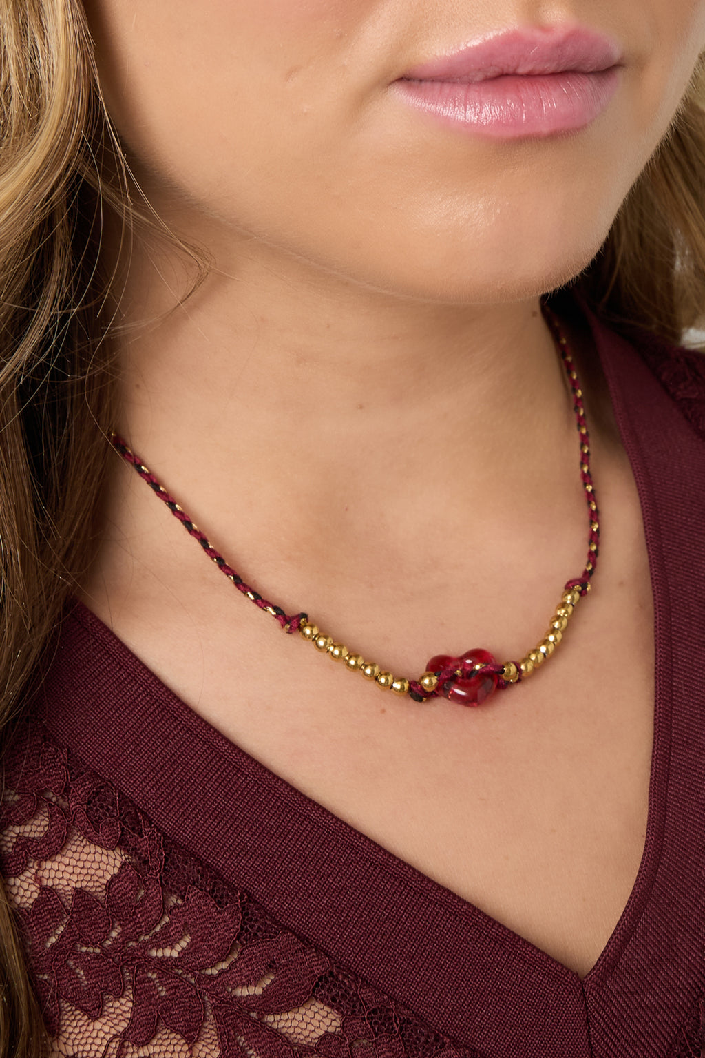 Polyester kralenkettingen Hart Casual Dagelijks Eenvoudig Serie Dames sieraden