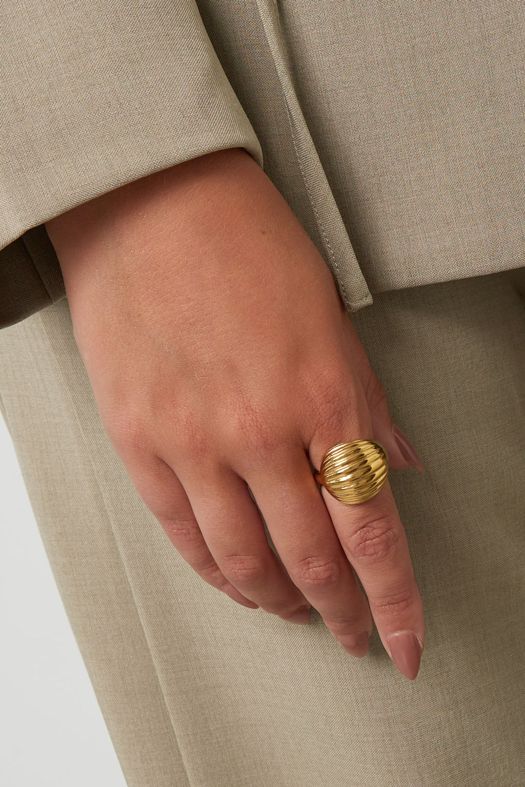 Statementringen van roestvrij staal met onregelmatige vorm, Daily Daily Simple-serie, damessieraden