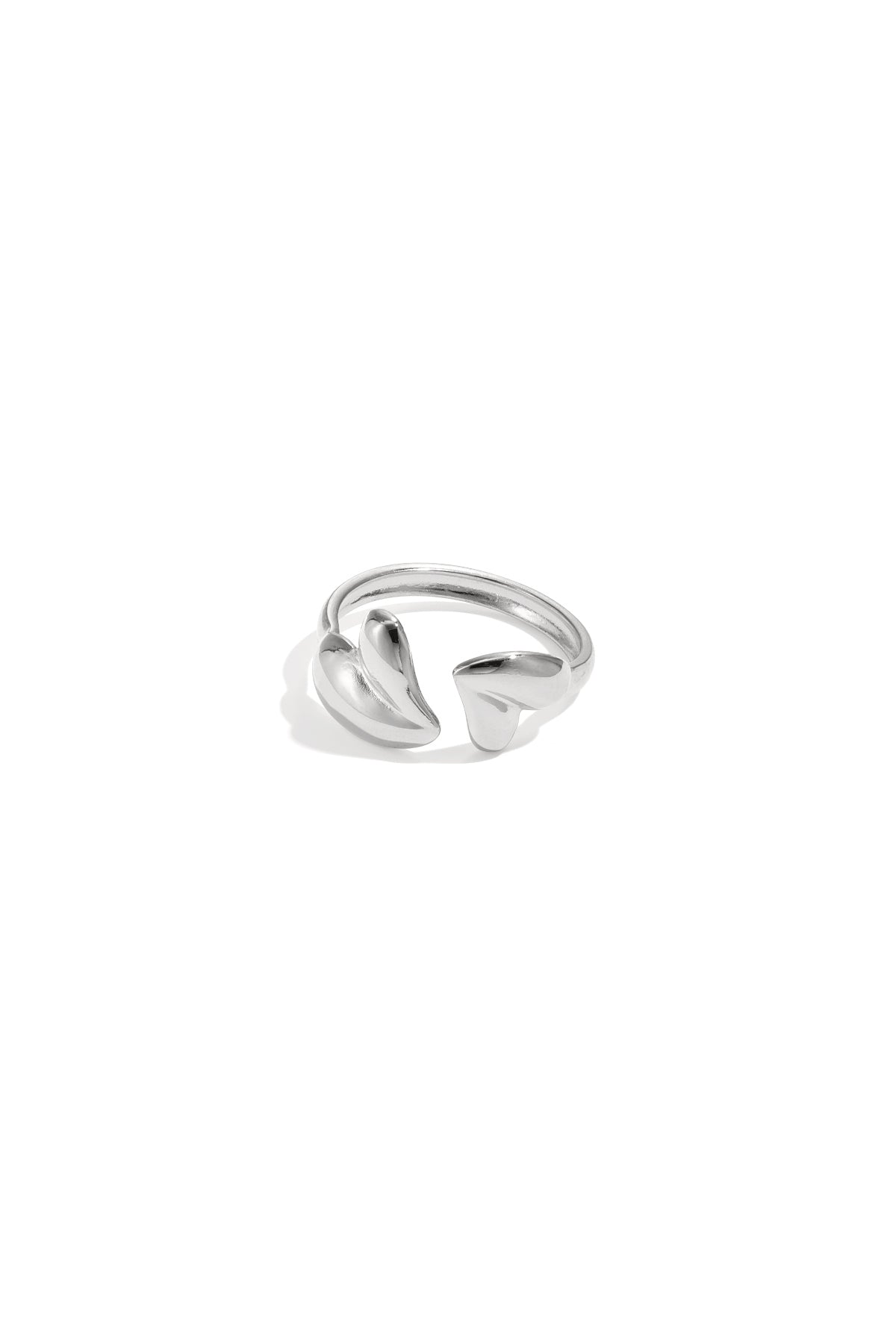 Minimalistische ringen van roestvrij staal in hartvorm, casual en eenvoudig voor dagelijks gebruik, dames sieraden.