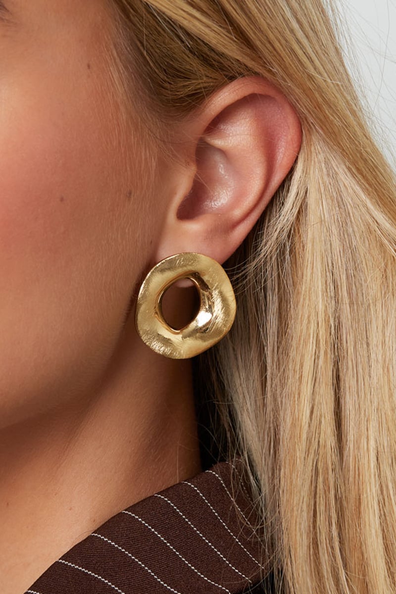 Oorbellen met ronde vorm, casual, dagelijks, eenvoudig, serie, damessieraden