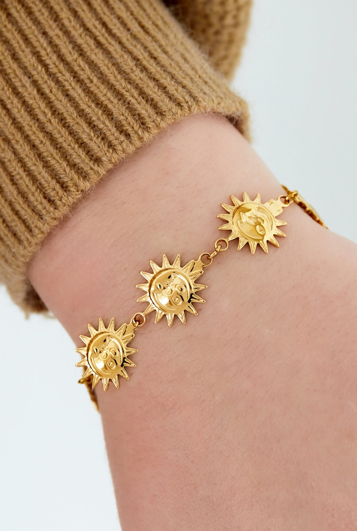 Armband sunshine beam - goud