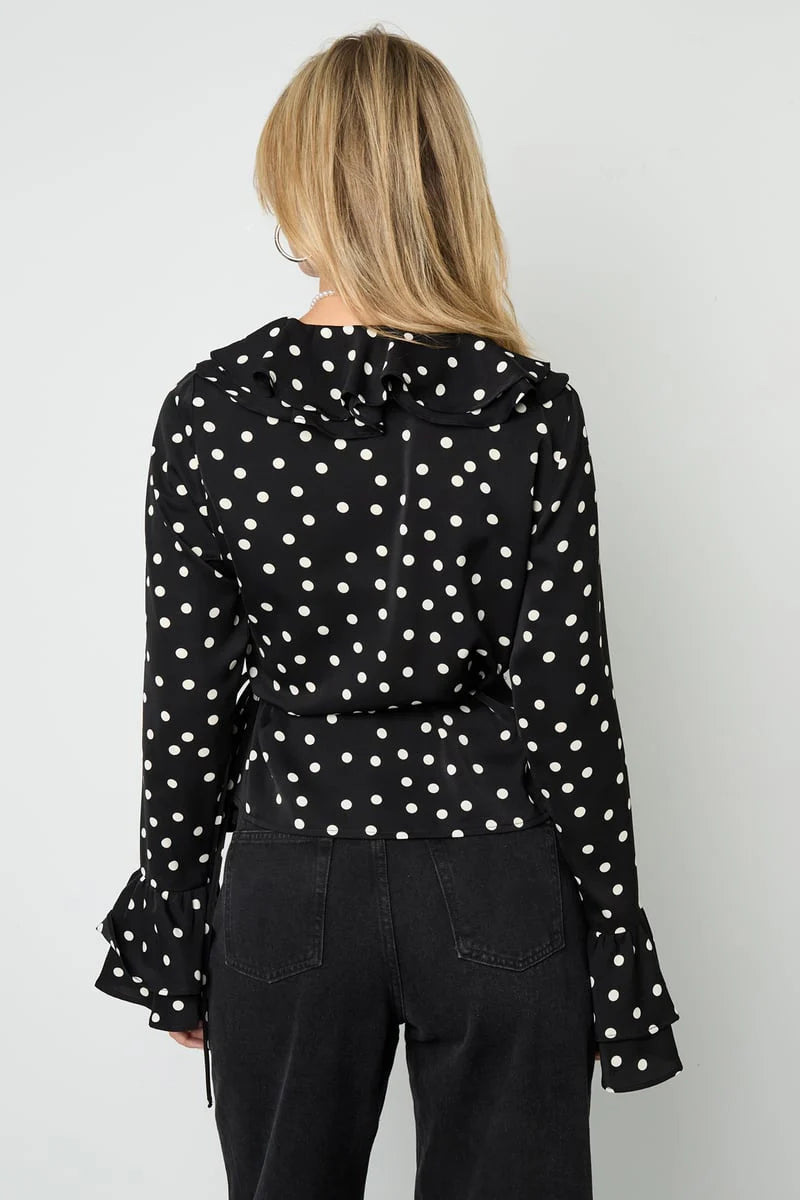 Polka love blouse