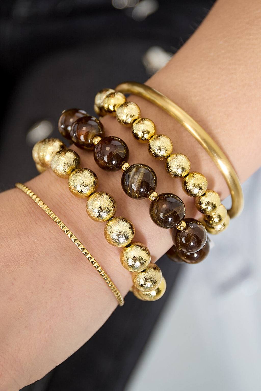 Armbanden set van 3 met kralen