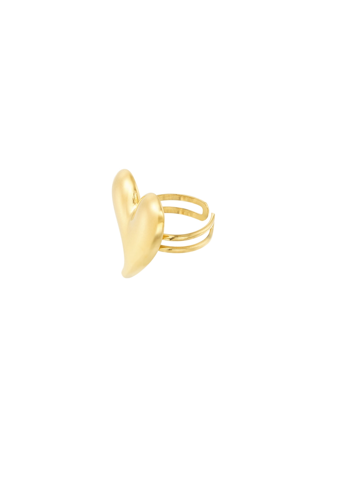 Curvy Love ring - goud