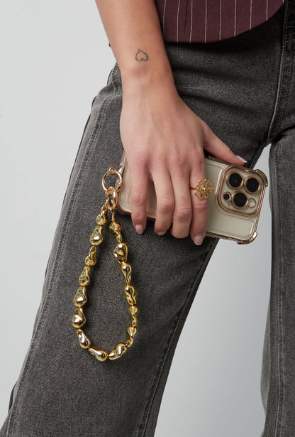 Telefoonkoord elegant edege-goud kleur