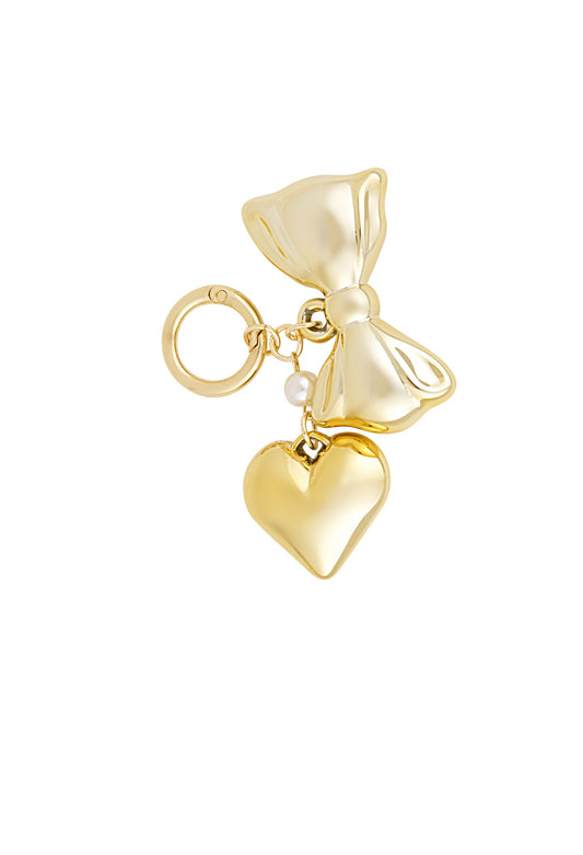 Accessory pendant strikje parel hartje
