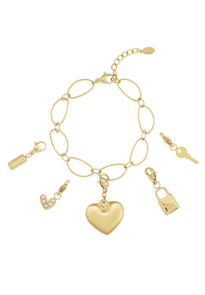 Grote hart DIY armband